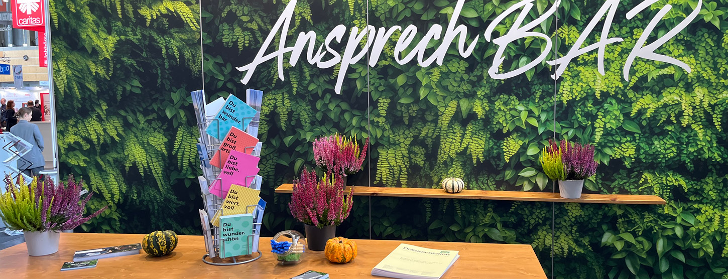 Foto vom Messestand des VRK.