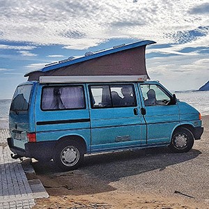 Campervan am Strand